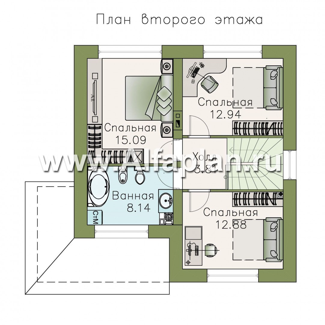 527A-S «Собственный рай» - проект двухэтажного дома из кирпича, в стиле  эклектика: цена | Купить готовый проект с фото и планировкой