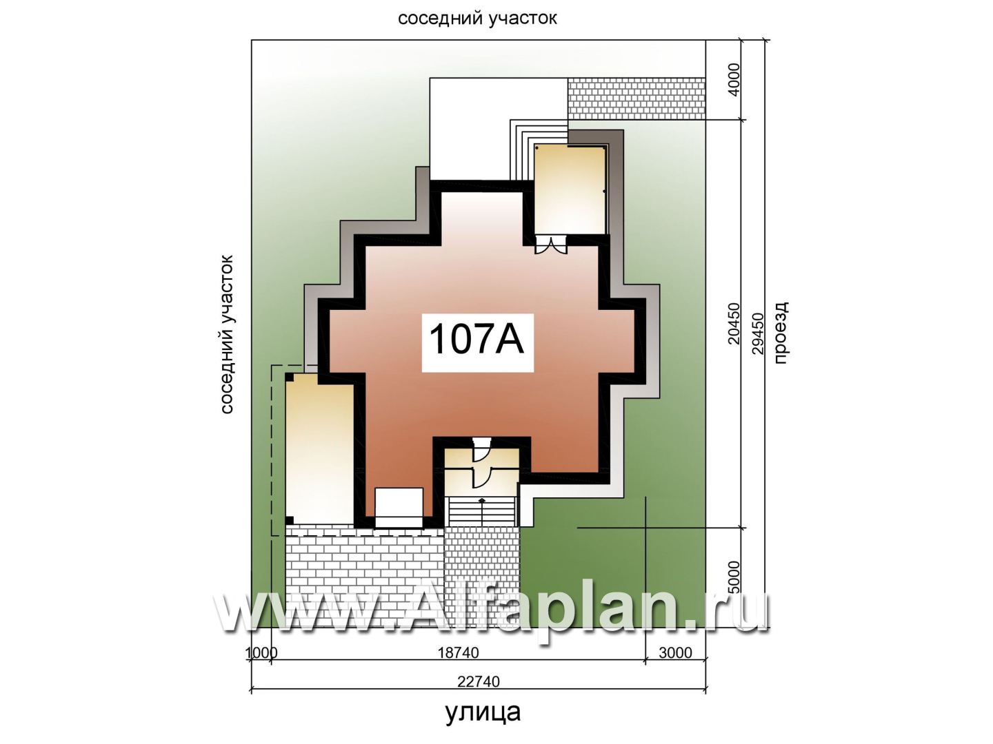 Проекты домов Альфаплан - «Современник» с панорамными окнами - дополнительное изображение №7