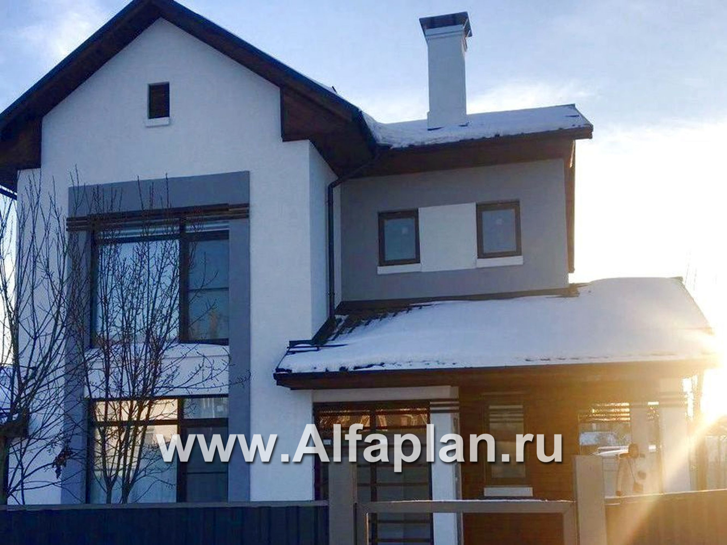 Проекты домов Альфаплан - «Каюткомпания» - экономичный дом для небольшой семьи и маленького участка - дополнительное изображение №3