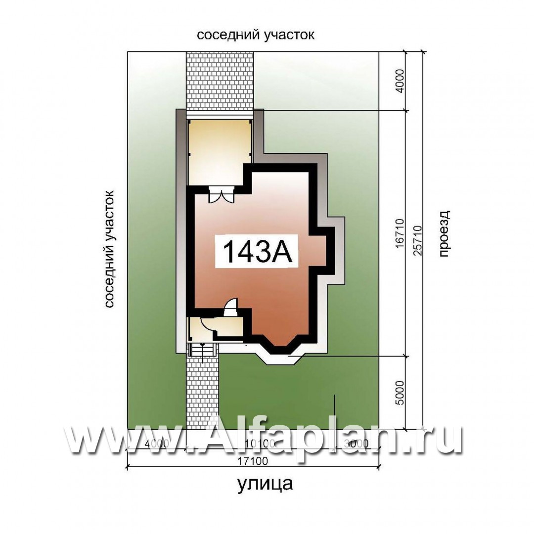 Проекты домов Альфаплан - «Примавера» - компактный загородный дом - дополнительное изображение №2